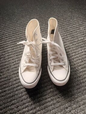 Converse White High-Top Canvas Sneakers